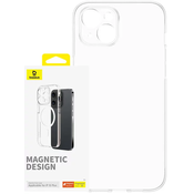 Baseus Magnetic Phone Case for iPhone 15 Plus OS-Lucent Series (Clear)