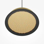 Maytoni LED obesek El, O 15,3 cm, zlata barva, aluminij - Dnevna soba/jedilnica - Sodobni - zlata, črna