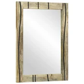 Vidaxl Ogledalo za kopalnico Pravokotna Naravna 50 x 2,5 x 70 cm