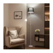 Brilagi - Podna lampa CERIA 1xE27/100W/230V + 1xE14/25W bela/crna