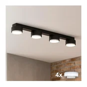 Brilagi - LED RGB prigušiva ugradna spot svetiljka MONO 4xGX53/14W/230V Wi-Fi Tuya crna