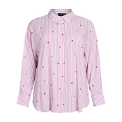 Zizzi Majica za spanje mauve/bela