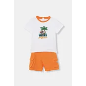 Guess Komplet majica in kratke hlače I6GG06 K8HM4 Oranžna Regular Fit