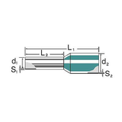 Weidmüller Votlice oblika traku 0.5 mm 8 mm, delno izolirane oranžna Weidmüller 9004270000 500 kos