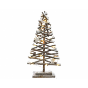 LUMINEO Dekorativna figura jelka 20 LED/ ratan