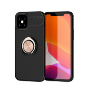 TPU gel ovitek Multi Ring za iPhone 12 - črno-roza