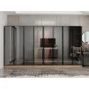 Hanah Home ormar sa reflektujucim staklom Nisa 20655, 360 cm, dore