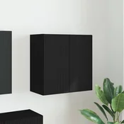 vidaXL TV stenska omara Črna 59,5 x 31 x 60 cm Konstruiran les