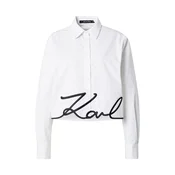 Karl Lagerfeld Bluza črna/bela