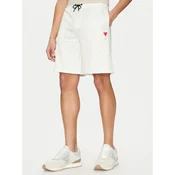 Guess Športne kratke hlače Z4YD03 FL04Q Bela Regular Fit