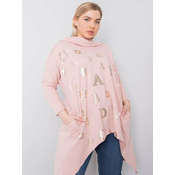 Dusty pink sweatshirt with plus size print