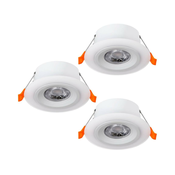 Eglo 900913 - SET 3x LED ugradno stropno svetlo CALONGE 3xLED/4,8W/230V bela