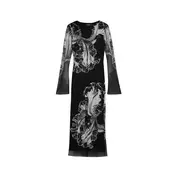 Desigual Haljina crna / bijela