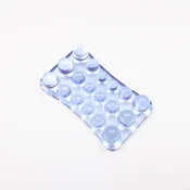 INF Ergonomsko prozorno silikonsko podlogo za miško za udobje in podporo Blue, (5000071720)