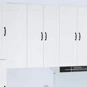 vidaXL Stenska kuhinjska omarica Visok sijaj bela 60 x 31 x 100 cm
