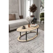 Hanah Home Klub sto Hole Ellipse, 60x40x38 cm, Krem