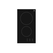 UNION BHO200CBL Ugradna keramicka ploca, 2 ringle, 29x4.75x52 cm, Crna