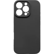 mobilNET silikonski ovitek iPhone 16 Pro, črn (mat)