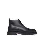 Tommy Hilfiger Gležnjarji Corporate Casual Lth Moc Chukka FM0FM05987 Črna