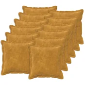 Vidaxl Prevleka za blazino 12 kos HOUTEN Rumena 50 x 50 cm Mikrofibra