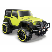 Maisto RC - Jeep Wrangler Rubicon, terenski, rumena barva, 1:16, 2,4 GHz, XTR
