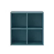 Boxie odprta stenska omara 80x80x37 cm bencinsko modra