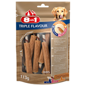 8in1 Triple Flavour Ribs priboljšek za pse, 6 kosov