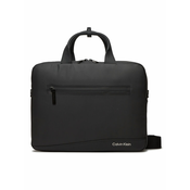 Torba za prenosnik Calvin Klein Rubberized Conv Laptop Bag K50K511712 Črna