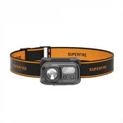 Superfire HL23 naglavna svetilka, 220lm, USB-C