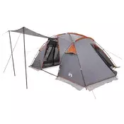 vidaXL Tunelski šotor Siva in oranžna 520 x 260 x 175 cm