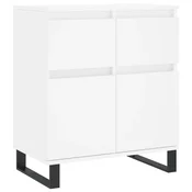 Vidaxl Komoda bela 60x35x70 cm inženirski les