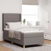 vidaXL vidaXL Box Spring postelja z vzmetnico taupe 100x200 cm tkanina, (22050426)