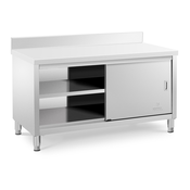 Delovna omara iz nerjavečega jekla - 150 x 70 x 85 cm - Nosilnost - 600 kg