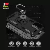 MM TPU SAM GALAXY A25 5G ANTI-SHOCK WITH RING crna