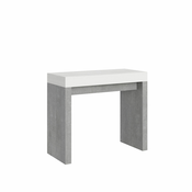 Ityhome Ityhome 90 x 77 konzolna miza bela/siva, (20848094)