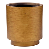 Cvetlični lonček Lux zlate barve D23H25 - do 25 cm - Fiberglass - do 30 cm