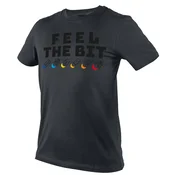 slomart NEO TOOLS T-shirt FEEL THE BIT, XXL, siva