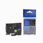 Toner123 Kompatibilen trak za Brother TZe-334/TZ-334/PT/P-Touch 12mm - zlat izpis/črn trak