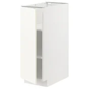 METOD Podni element s policama, bela/Vallstena bela, 30x60 cm