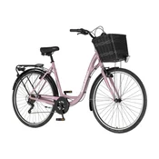 Bicikl Fashion Venssini Grace 28 Alu 21 V-Brake 6 Brzina 167-192cm (L/Xl) Roze