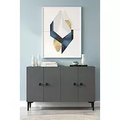 HANAH HOME Komoda Pella 120 Anthracite