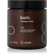 Maude Burn masažna sveča No.2 Pink Pepper & Gurjun Balsam 113 g