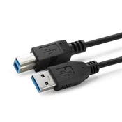 MicroConnet Kabel USB A-B 3.0, 0,5m