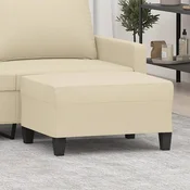 shumee vidaXL Tabure, kremne barve, 70x55x41 cm, oblazinjen s tkanino