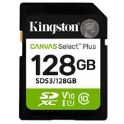 KINGSTON 128GB SDXC CANVAS Plus Class10 UHS-I 150MB/s čitanje flash kartice Gen3