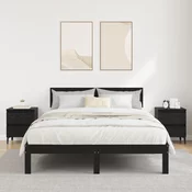 vidaXL Nočne omarice 2 kosa Črn hrast 40x35x50 cm Umetni les