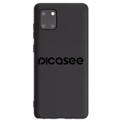 Silikonski črni ovitek za Samsung Galaxy Note 10 Lite N770F - Picasee - new logo - black