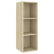 Vidaxl Stenska TV omarica sonoma hrast 37x37x107 cm iverna plošča