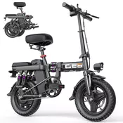 BZ Mini zložljivo električno kolo Toofly GE5, 48V 250W 15Ah, črno, (5000008988)