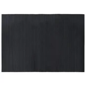 Vidaxl Preproga pravokotna črna 70x100 cm bambus
